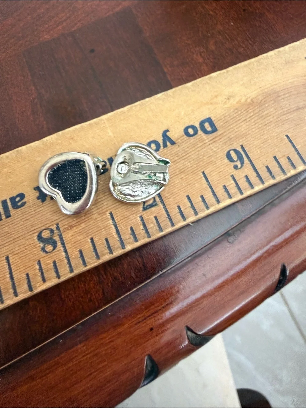 Vintage Heart ClipOn Earrings
